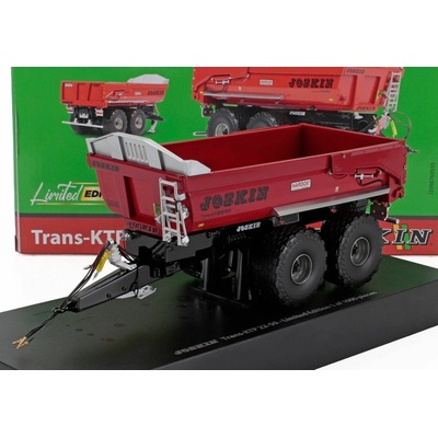 UNIVERSAL HOBBIES JOSKIN TRAILER TRANS-KTP 22-50 2-ASSI 2010 RED 1:32