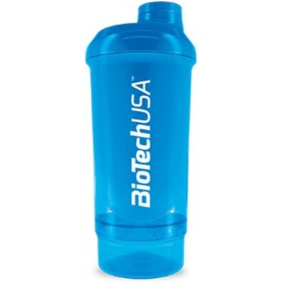 Šejker compact modrý 500 ml + 150 ml - BioTech USA