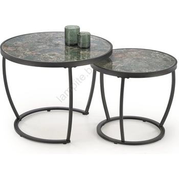 Halmar Комплект от 2 конферентни масички auroro, зелен/антрацит (ha0179)