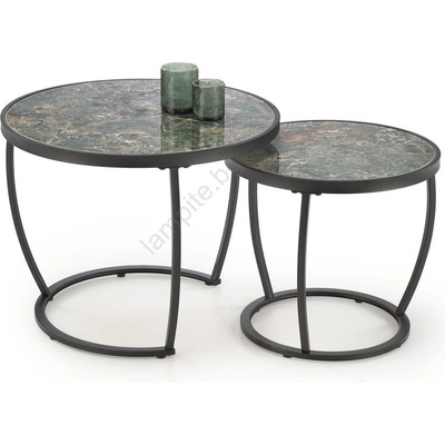 Halmar Комплект от 2 конферентни масички auroro, зелен/антрацит (ha0179)
