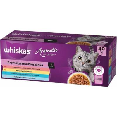 WHISKAS Aromatické sáčky mix příchutí 40x85 g