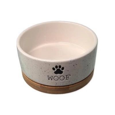 Miska DOG FANTASY keramická WOOF s podtáckem 13 x 5,5 cm