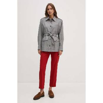 Tommy Hilfiger Яке Tommy Hilfiger в сиво преходен модел с уголемена кройка WW0WW43316 (WW0WW43316)