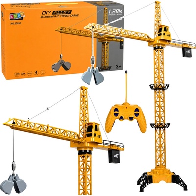 Tomido RC stavební jeřáb dálkově ovládaný kabelový otočný 360° 71 cm