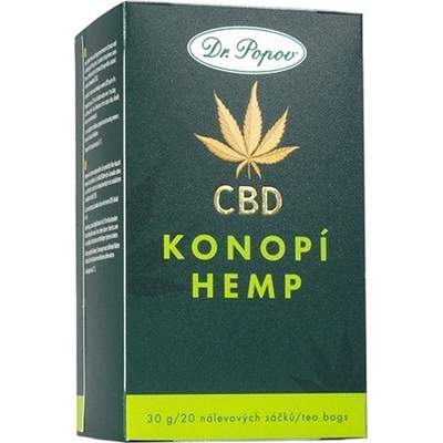Dr. Popov Konopný čaj s CBD 4% 30 g