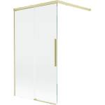 Mexen Rox двукрилен за душ 100 x 150 cm, прозрачен, златен четкан - 8C9-100-003-55-00 (8C9-100-003-55-00)