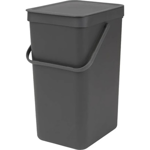 Brabantia 16 л. цвят тъмно сиво кош за смет за разделно събиране Brabantia от серия SORT & GO (648978)