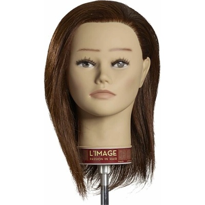 L´image Cvičná hlava tmavá blond Limage Leoni 25 cm