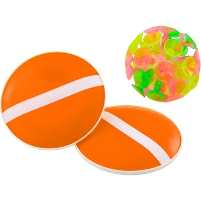 mamido Hra s loptičkou s prísavkami oranžová