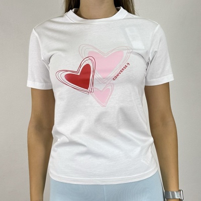converse RADIATING LOVE SS SLIM GRAPHIC TEE 2 Dámske tričko
