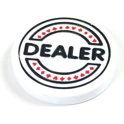 Dealer Žeton Button bílý – Zboží Dáma