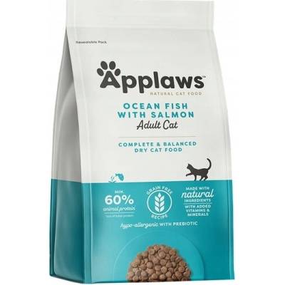 Applaws Kočičí bezobilné suché krmivo pro kočky ryba oceánový losos 1,8 kg