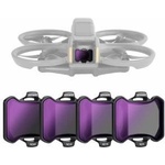 NEEWER Pack of 4 ND filter set, compatible with DJI Avata 2, neutral density filter ND8/ND16/ND32/ND64, drone lens accessories, double-sided coated HD glass. No interference with the lens cover - 10104776