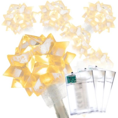 NEXOS sada osvetlenia hviezdy 20 LED teplá biela 3 ks