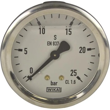 Image 1 of WIKA 213.53 O63 0-60 bar 1/4" cl. 1, 6 Манометър глицеринов аксиален (9022414)