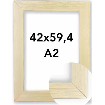 Fotorámeček Lenna Rozměr: A2 - 42 x 59,4 cm, Barva: Bílá, Typ zasklení: Plexi