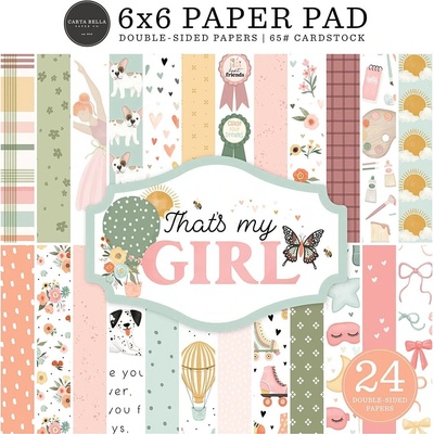 CARTA BELLA Scrapbookové papíry 6x6" - That's my Girl