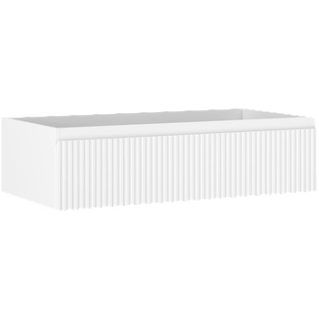 Mexen Rivel шкаф за баня под мивка 90 см, 1 чекмедже, рифеловано, бяло мат - 91A20-09023-1-BF01 (91A20-09023-1-BF01)