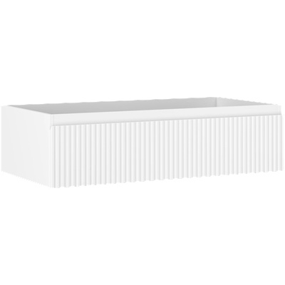 Mexen Rivel шкаф за баня под мивка 90 см, 1 чекмедже, рифеловано, бяло мат - 91A20-09023-1-BF01 (91A20-09023-1-BF01)