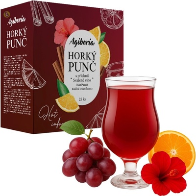 AG FOODS Agiberia Horký punč Svařené víno 25 x 20 g