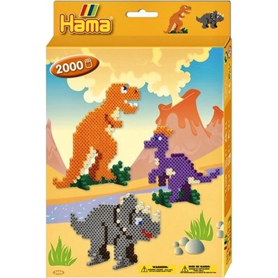 HAMA HAMA H3434 Hama dárková sada Dino zažehlovací korálky MIDI