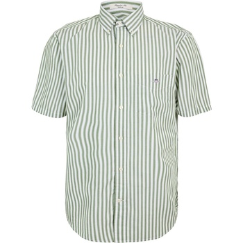 Gant Риза с къс ръкав Gant Men's Plain Short Sleeve Shirt - Herb Green 354
