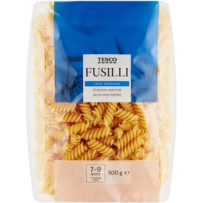 Tesco Fusilli semolinové sušené 0,5 kg