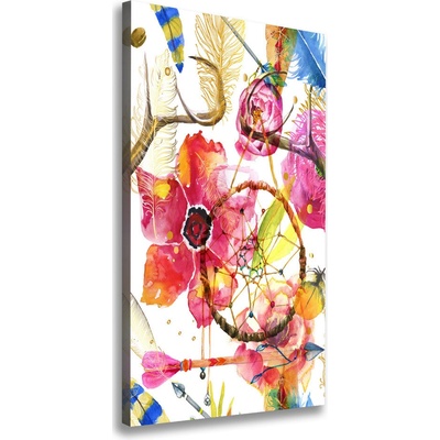 Vertikálny foto obraz na plátne Kvety štýl Boho 50x100 cm