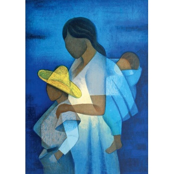 Image 1 of Bluebird Puzzle - Puzzle Louis Toffoli - La Mère et les Enfants, 1973 - 1 000 piese