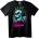 NOONEBRAND Тениска Blink-182 с Череп и Неонови Стрелки - 2XL, White