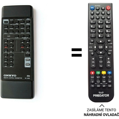 Dálkový ovladač Predátor Onkyo A-911 hifi, Onkyo RC-199S, RC-200S, RC-205S, RC-207S, RC-250S – Hledejceny.cz