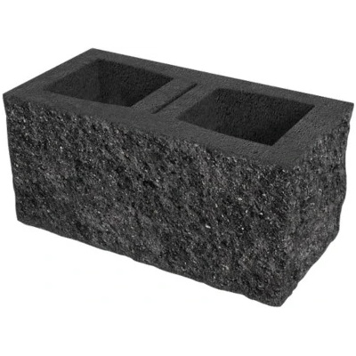 DITON Okrasná tvárnice trojstranná D2 395x200x190 mm černá