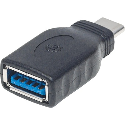 Manhattan Кабелен преходник Manhattan - адаптер USB-C към USB-A, черен 354646 (354646)