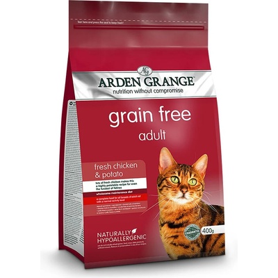 Arden grange gf Възрастен котешки храна Пиле и Картофи 400 г