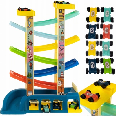 EcoToys Závodná dráha a 6 autíčok