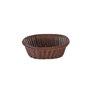 Horecano Панер водоустойчив PVC елипса кафяв 21x16x7 см (VH03B) (M) (012084)