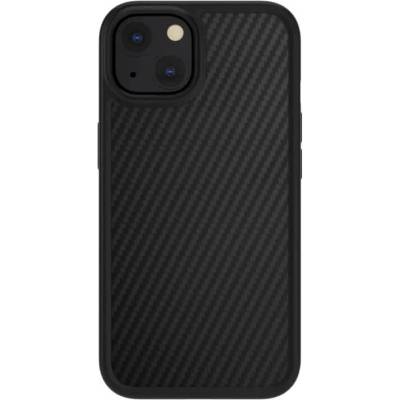 SwitchEasy AERO Plus Case - хибриден удароустойчив кейс за iPhone 13 (черен-карбон)