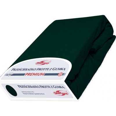 Darymex froté prestieradlo Premium tmavozelené 110X200