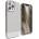 elago Glide Case - удароустойчив силиконов (TPU) калъф за iPhone 13 Pro Max (сив-бял)