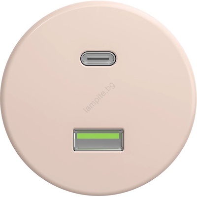 Reblig - Ретро USB розетка A+C без рамка старорозова (RG0125)