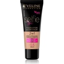 Eveline Cosmetics Selfie Time Make-up a korektor 2 v 1 3 vanilla 30 ml