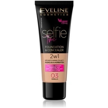 Eveline Cosmetics Selfie Time Make-up a korektor 2 v 1 3 vanilla 30 ml