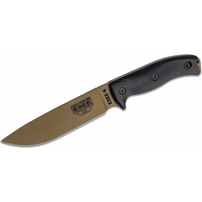 ESEE Model 6 Dark Earth Blade, 3D G-10
