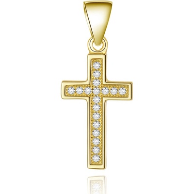 Agato Pozlacený přívěsek křížek AGH589 GOLD