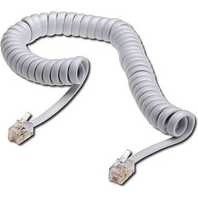 Telefónny kábel krútený biely TIPA 2m