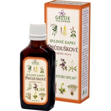 Grešík Průduškové bylinné kapky Devatero bylin 50 ml