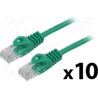 Lanberg PCU6-20CC-0100-G Patch U/UTP Cat 6 RJ45 vidlice z obou stran lanko CCA