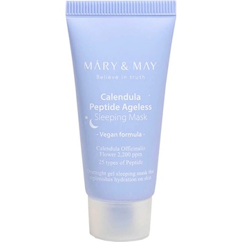 Mary&May Calendula Peptide Ageless Sleeping Mask MINI - Анти-ейдж нощна маска с невен MINI 30г