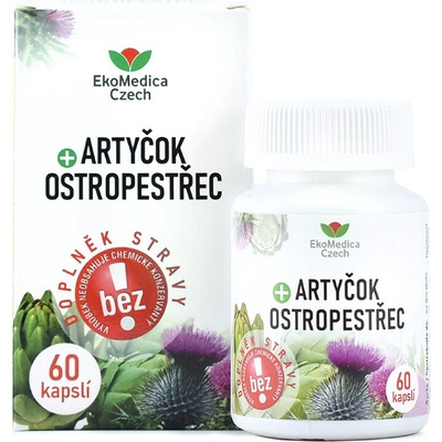 EKOMEDICA Artičok + pestrec 60 kapsúl