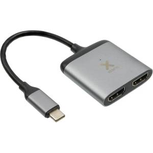Xtorm Адаптер A-solar - Xtorm XC202, USB -C/2x HDMI, сив (XC202)